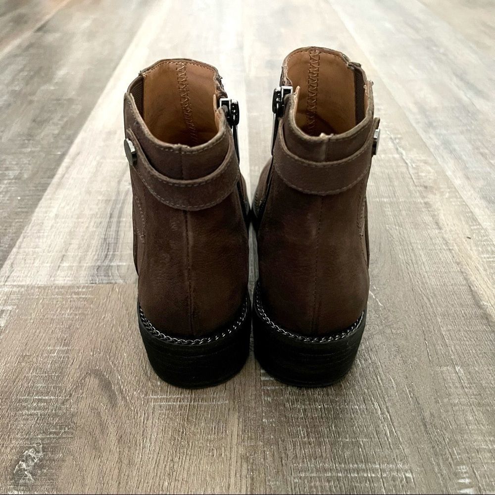 Franco Sarto brown leather booties - Picture 3 of 6
